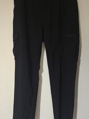 OutdoorSports Men's XXL Black Cargo Hiking Pants - Techwear Gorpcore Tactical Ut